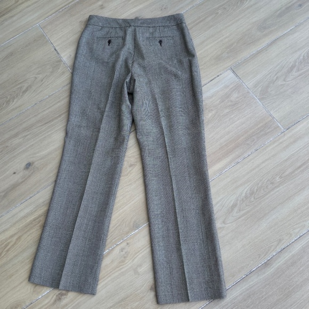 Pendleton Vintage Houndstooth Virgin Wool Pants Trousers Size 8 Tan Black - Picture 13 of 15